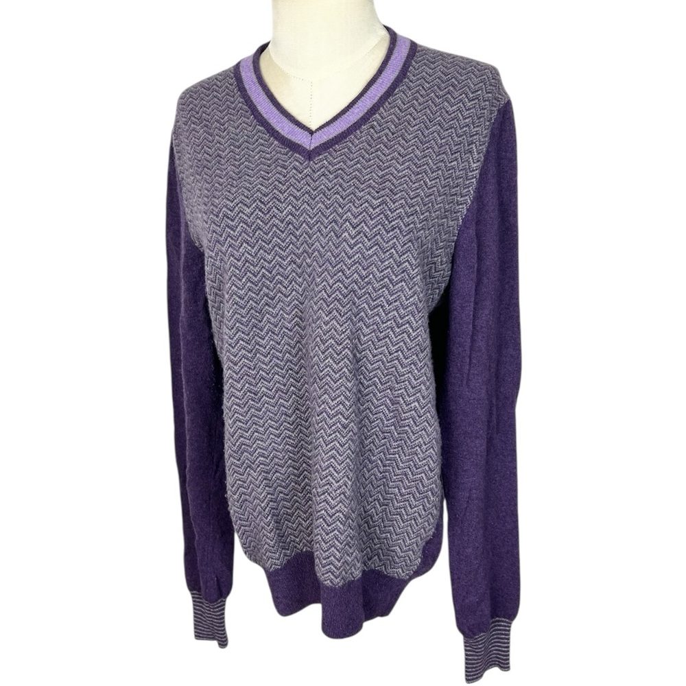 Extra Fine Merino Wool & Cashmere sweater purple size M 25 Roadfield St Ireland